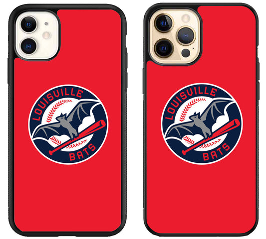 Louisville Bats Logo Red iPhone 12 | 12 Mini | 12 Pro | 12 Pro Max Case