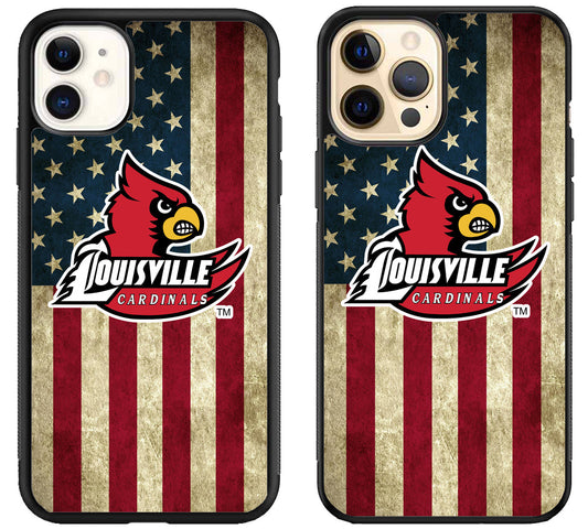 Louisville Cardinals Flag iPhone 12 | 12 Mini | 12 Pro | 12 Pro Max Case