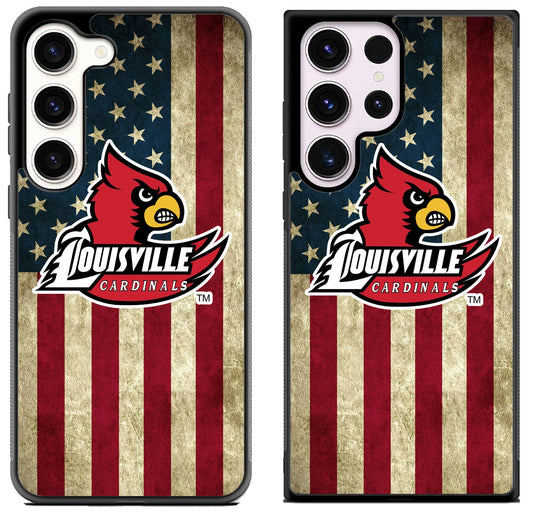 Louisville Cardinals Flag Samsung Galaxy S23 | S23+ | S23 Ultra Case