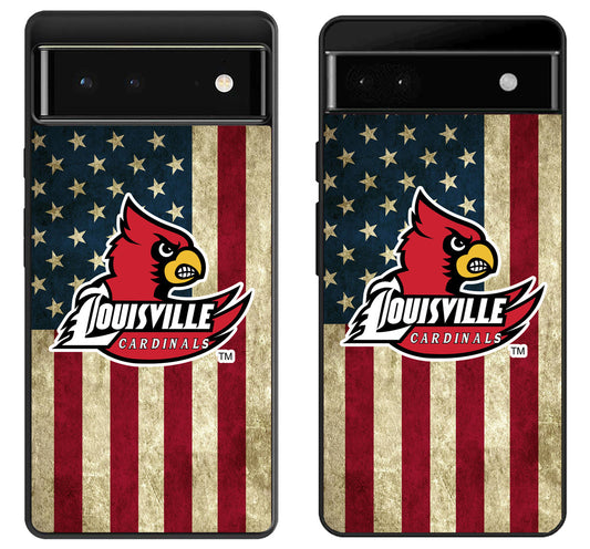 Louisville Cardinals Flag Google Pixel 6 | 6A | 6 Pro Case