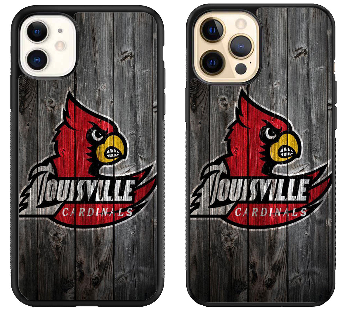 Louisville Cardinals Wood iPhone 12 | 12 Mini | 12 Pro | 12 Pro Max Case