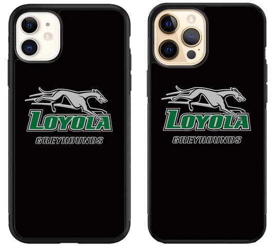 Loyola Maryland Hounds Black iPhone 12 | 12 Mini | 12 Pro | 12 Pro Max Case