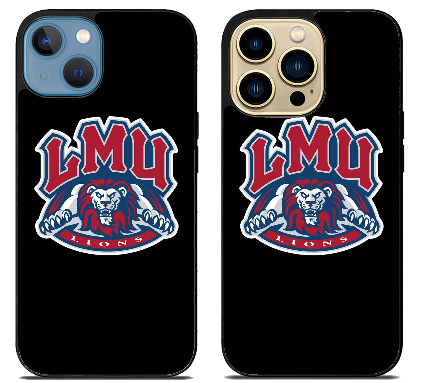 Loyola Marymount University Lions Black iPhone 14 | 14 Plus | 14 Pro | 14 Pro Max Case