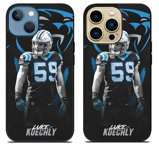 Luke Kuechly Carolina iPhone 14 | 14 Plus | 14 Pro | 14 Pro Max Case