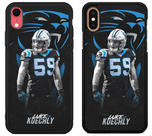 Luke Kuechly Carolina iPhone X | Xs | Xr | Xs Max Case