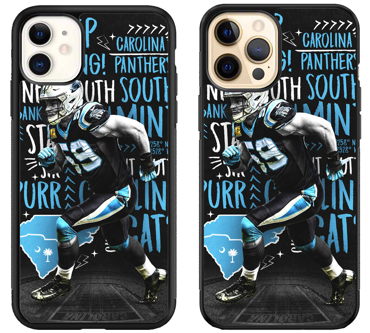 Luke Kuechly Cool iPhone 12 | 12 Mini | 12 Pro | 12 Pro Max Case