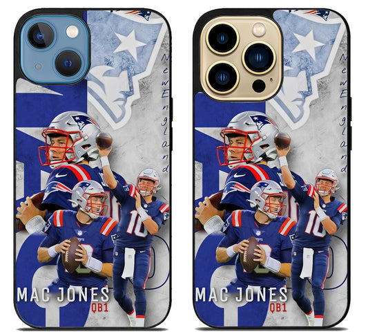 Mac Jones New England Patriots Collage iPhone 14 | 14 Plus | 14 Pro | 14 Pro Max Case