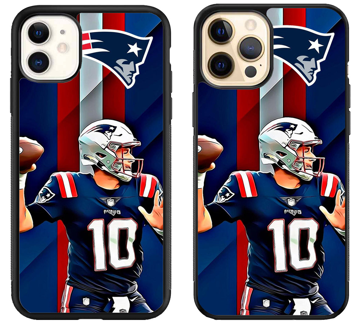 Mac Jones New England Patriots Style iPhone 12 | 12 Mini | 12 Pro | 12 Pro Max Case