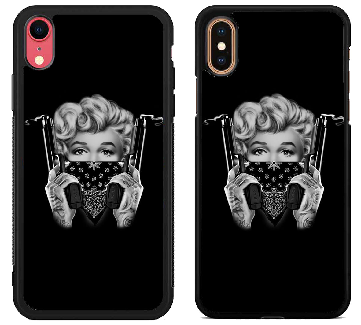 Marilyn Monroe Gangster Black iPhone X | Xs | Xr | Xs Max Case