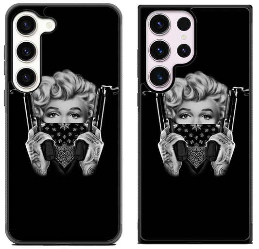 Marilyn Monroe Gangster Black Samsung Galaxy S23 | S23+ | S23 Ultra Case