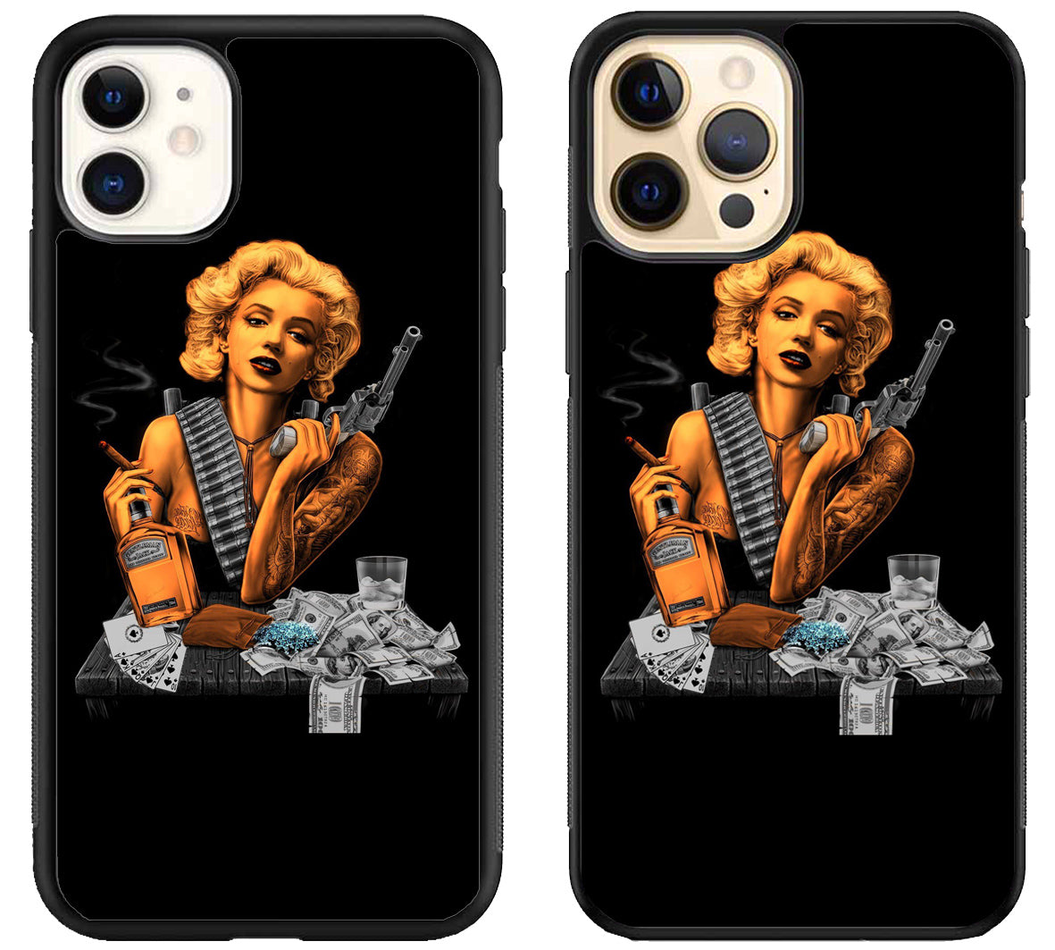 Marilyn Monroe Gangster Money iPhone 12 | 12 Mini | 12 Pro | 12 Pro Max Case