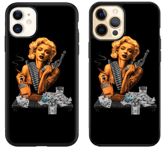 Marilyn Monroe Gangster Money iPhone 12 | 12 Mini | 12 Pro | 12 Pro Max Case