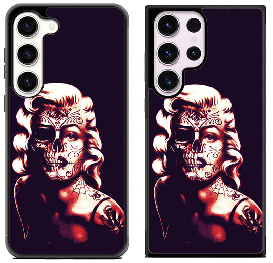 Marilyn Monroe Gangster Skull Samsung Galaxy S23 | S23+ | S23 Ultra Case