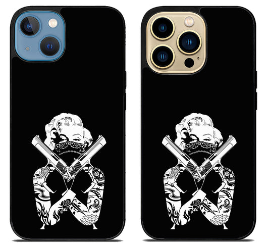 Marilyn Monroe Gangster iPhone 14 | 14 Plus | 14 Pro | 14 Pro Max Case