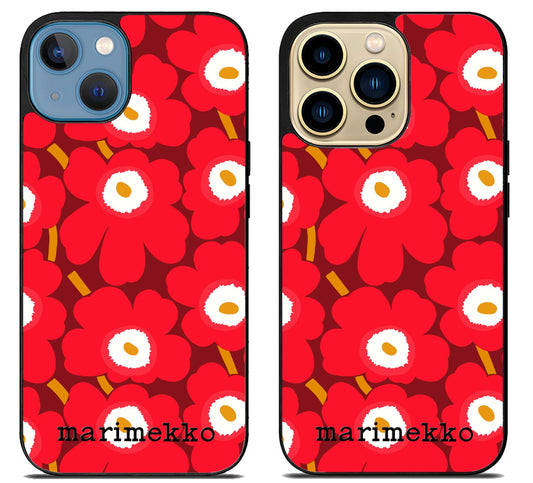 Marimekko Red iPhone 14 | 14 Plus | 14 Pro | 14 Pro Max Case