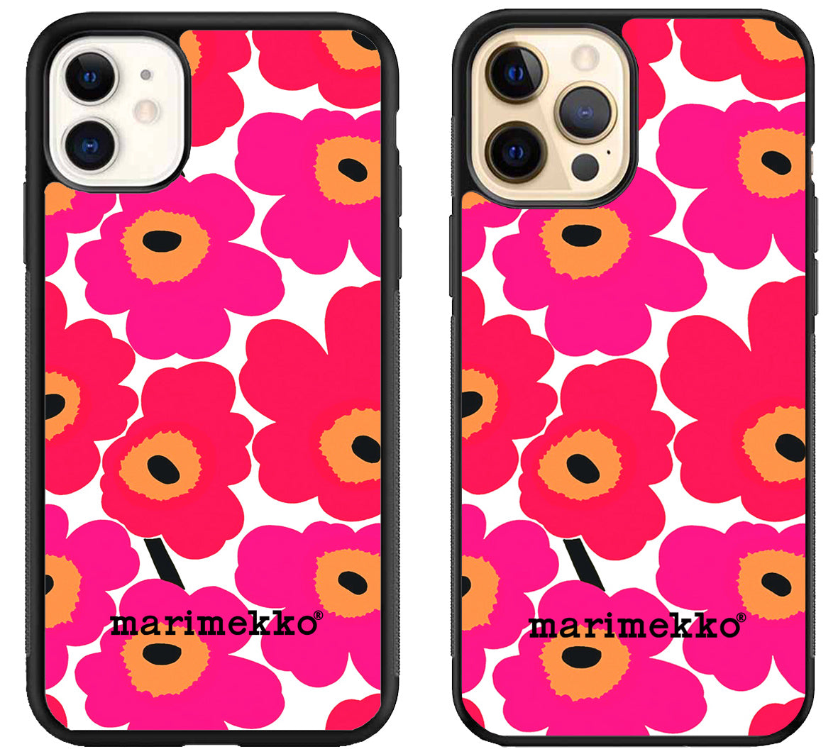 Marimekko Rose Pattern iPhone 12 | 12 Mini | 12 Pro | 12 Pro Max Case