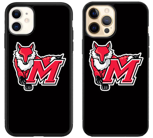 Marist Red Foxes Black iPhone 12 | 12 Mini | 12 Pro | 12 Pro Max Case