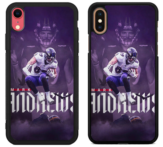 Mark Andrews Baltimore Ravens Background iPhone X | Xs | Xr | Xs Max Case