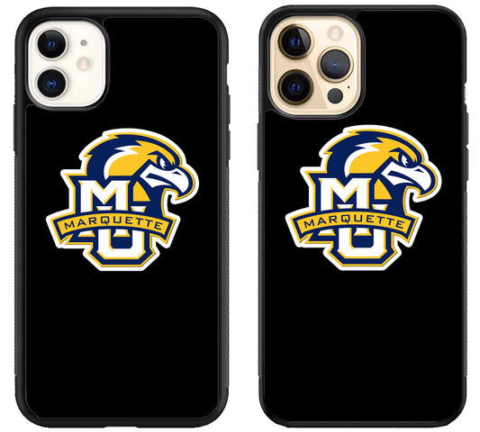 Marquette Golden Eagles Black iPhone 12 | 12 Mini | 12 Pro | 12 Pro Max Case
