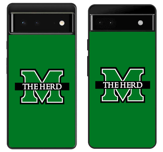 Marshall University Thundering Herd Logo Google Pixel 6 | 6A | 6 Pro Case
