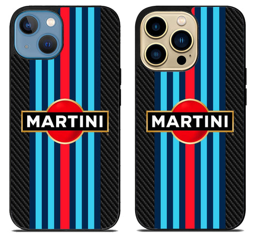 Martini racing Black Carbon Stripe iPhone 14 | 14 Plus | 14 Pro | 14 Pro Max Case