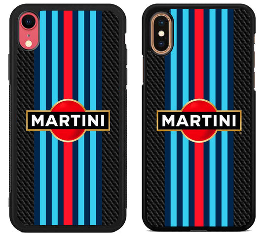Martini racing Black Carbon Stripe iPhone X | Xs | Xr | Xs Max Case