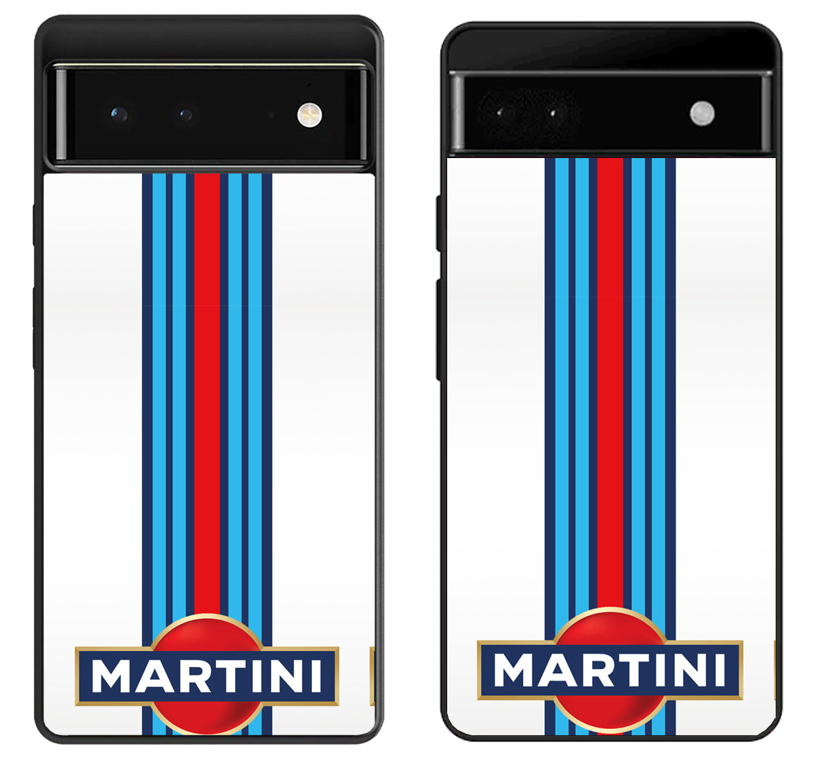 Martini racing Logo Striped Google Pixel 6 | 6A | 6 Pro Case