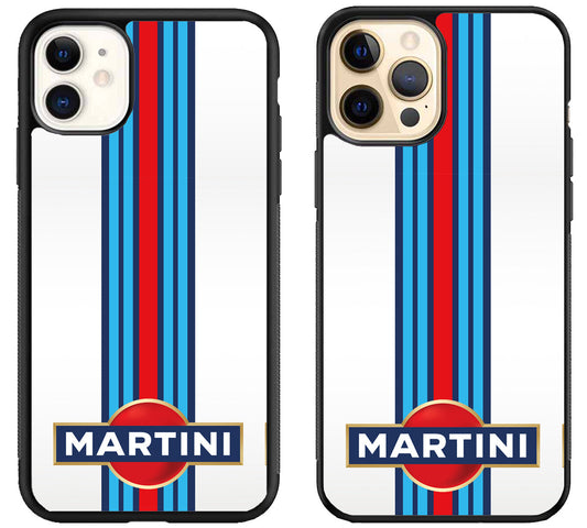 Martini racing Logo Striped iPhone 12 | 12 Mini | 12 Pro | 12 Pro Max Case