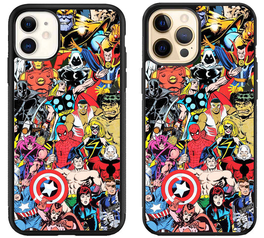 Marvel Avengers Comics iPhone 12 | 12 Mini | 12 Pro | 12 Pro Max Case