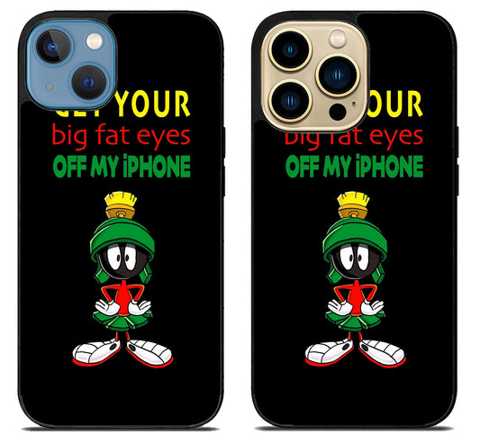 MarvinThe Martian Big Fat Eyes iPhone 14 | 14 Plus | 14 Pro | 14 Pro Max Case