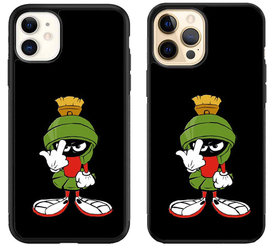 Marvin The Martian Black iPhone 12 | 12 Mini | 12 Pro | 12 Pro Max Case