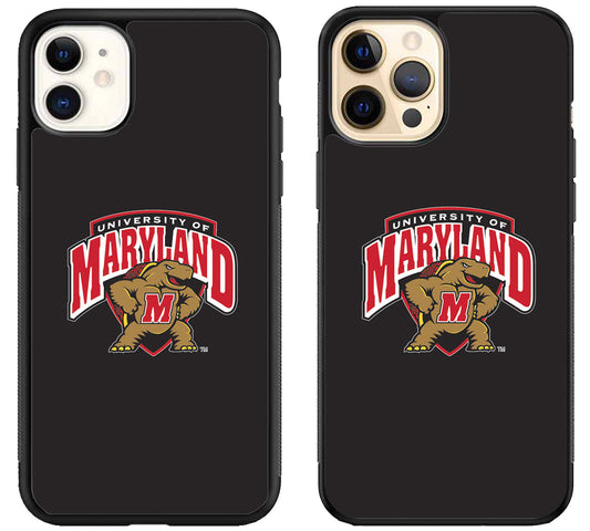 Maryland Terrapins Logo Cover iPhone 12 | 12 Mini | 12 Pro | 12 Pro Max Case