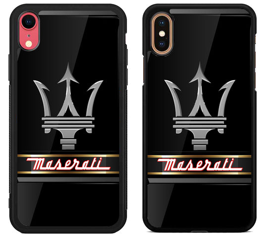 Maserati Black Metallic iPhone X | Xs | Xr | Xs Max Case