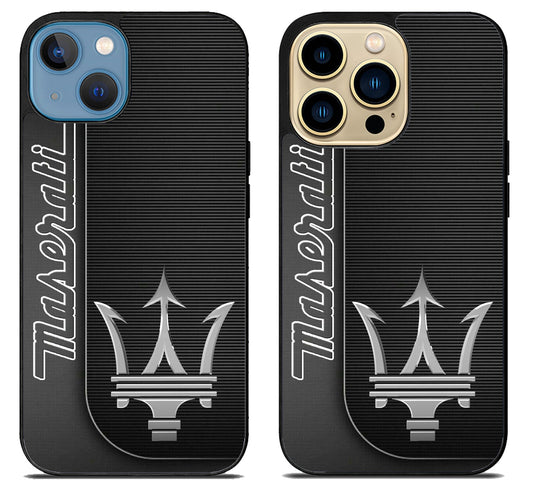 Maserati Black White iPhone 14 | 14 Plus | 14 Pro | 14 Pro Max Case