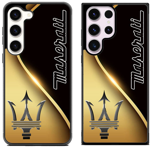 Maserati Golden Metallic Samsung Galaxy S23 | S23+ | S23 Ultra Case