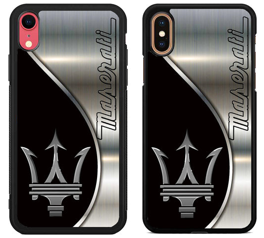 Maserati Silver Metallic iPhone X | Xs | Xr | Xs Max Case