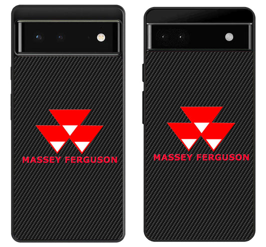 Massey Ferguson Black Carbon Google Pixel 6 | 6A | 6 Pro Case