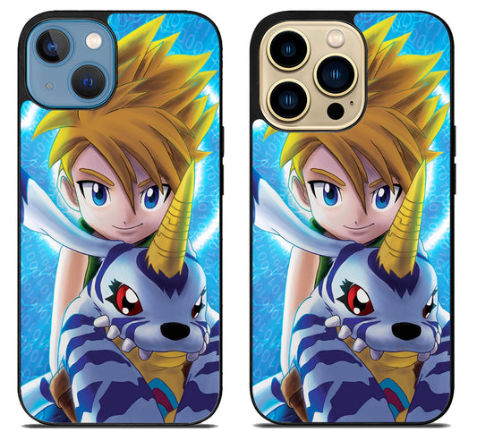 Matt & Gabumon Digimon iPhone 14 | 14 Plus | 14 Pro | 14 Pro Max Case