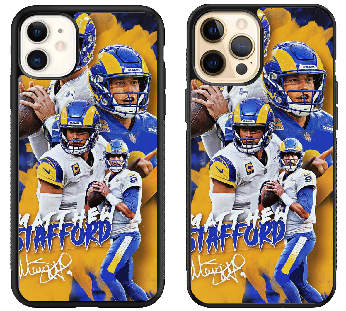 Matthew Stafford Signature Collage iPhone 12 | 12 Mini | 12 Pro | 12 Pro Max Case