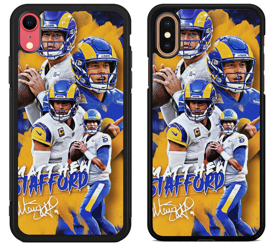 Matthew Stafford Signature Collage iPhone X | Xs | Xr | Xs Max Case