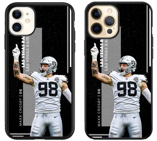 Maxx Crosby Las Vegas Raiders iPhone 12 | 12 Mini | 12 Pro | 12 Pro Max Case