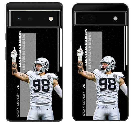 Maxx Crosby Las Vegas Raiders Google Pixel 6 | 6A | 6 Pro Case