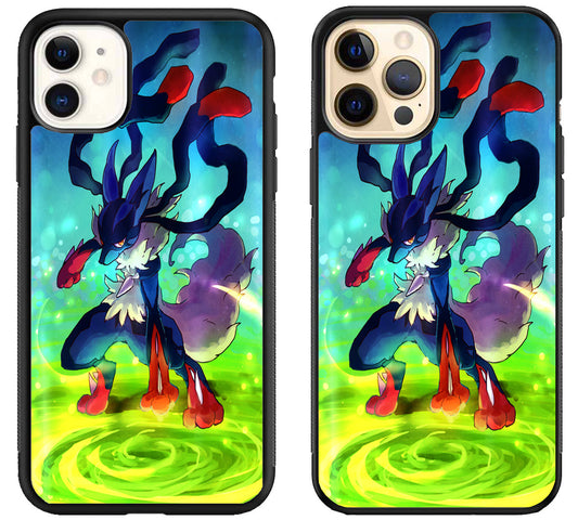 Mega Lucario Pokemon iPhone 12 | 12 Mini | 12 Pro | 12 Pro Max Case