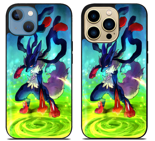 Mega Lucario Pokemon iPhone 14 | 14 Plus | 14 Pro | 14 Pro Max Case