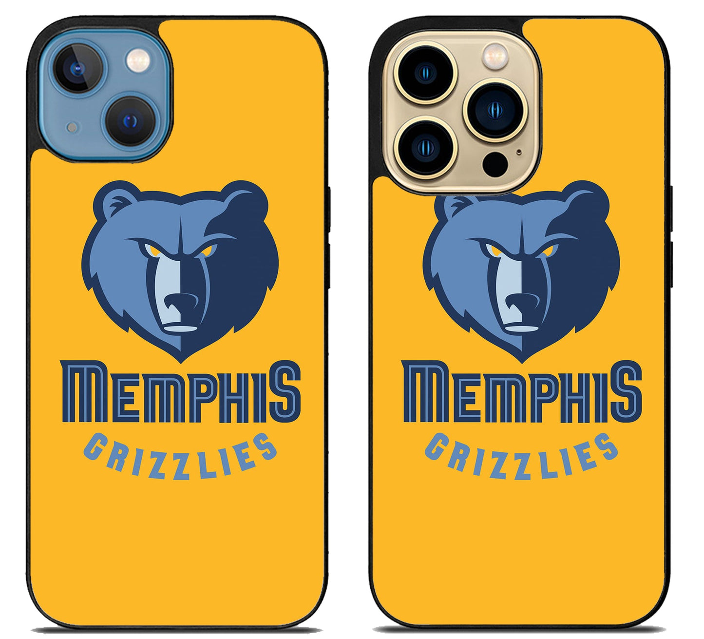 Memphis Grizzlies Logo Yellow iPhone 14 | 14 Plus | 14 Pro | 14 Pro Max Case
