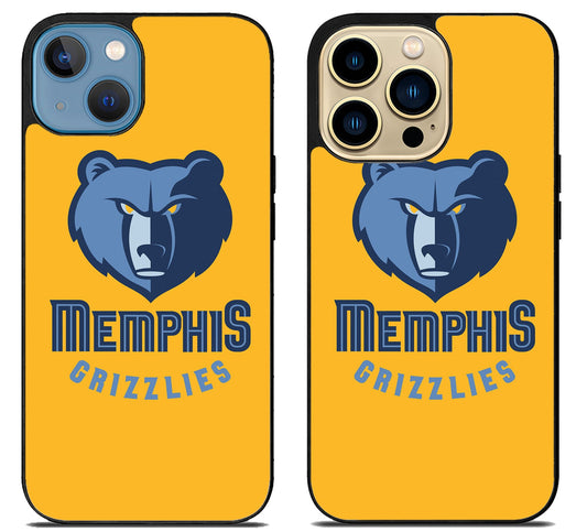 Memphis Grizzlies Logo Yellow iPhone 14 | 14 Plus | 14 Pro | 14 Pro Max Case