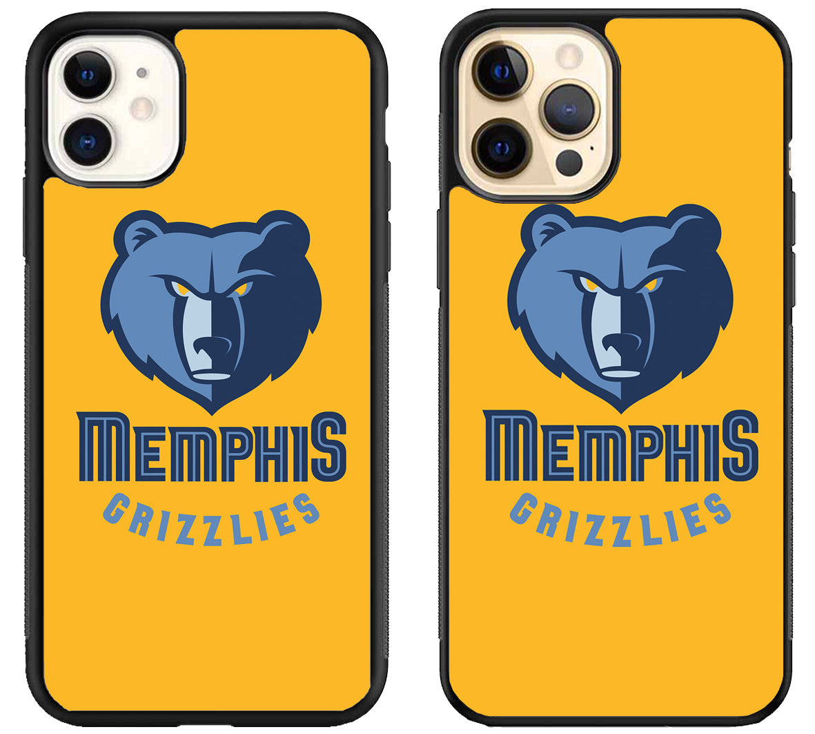 Memphis Grizzlies Logo Yellow iPhone 12 | 12 Mini | 12 Pro | 12 Pro Max Case