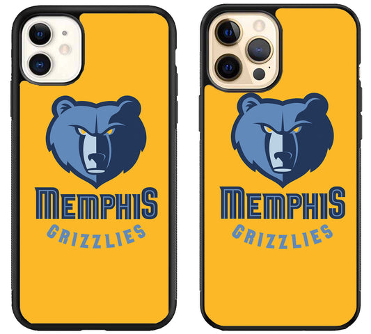 Memphis Grizzlies Logo Yellow iPhone 12 | 12 Mini | 12 Pro | 12 Pro Max Case