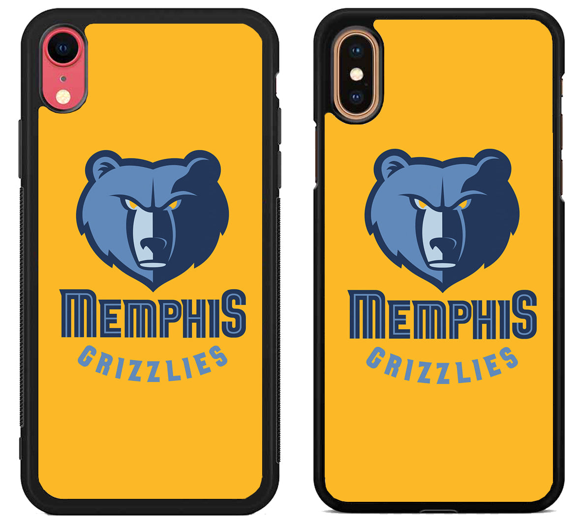 Memphis Grizzlies Logo Yellow iPhone X | Xs | Xr | Xs Max Case