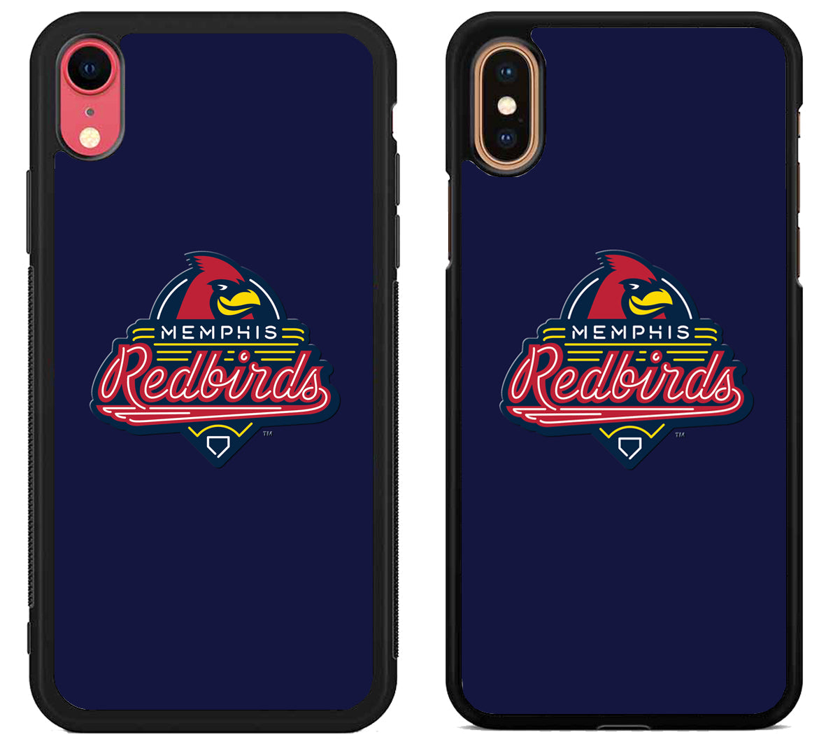 Memphis Redbirds Blue iPhone X | Xs | Xr | Xs Max Case